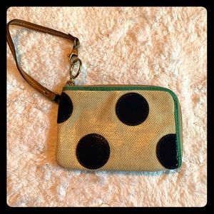 Polka dot wristlet